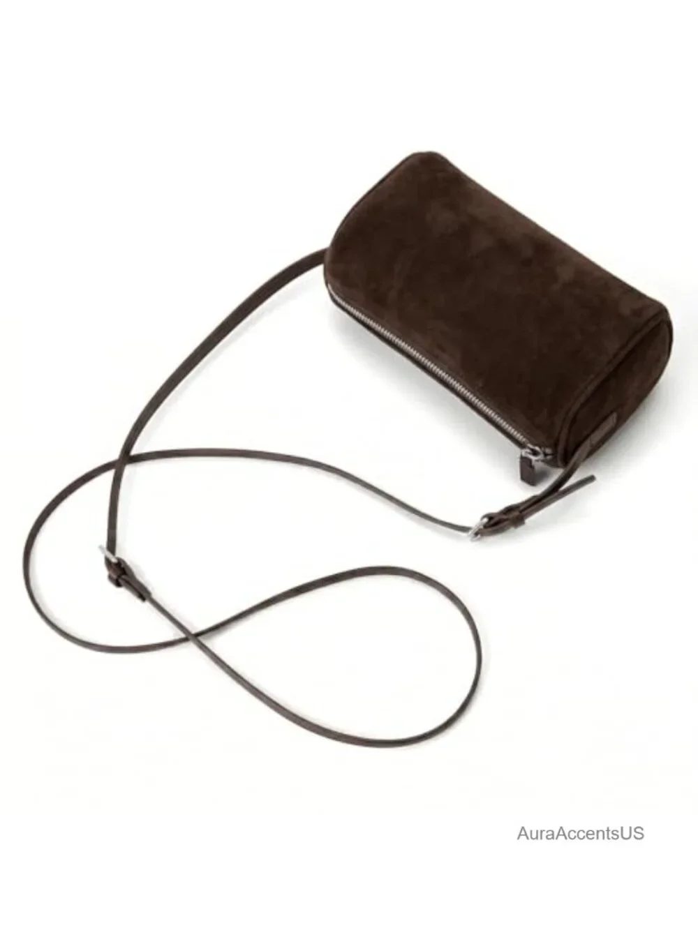Faux Suede Mini Hobo Purse Crossbody with Adjustable Strap